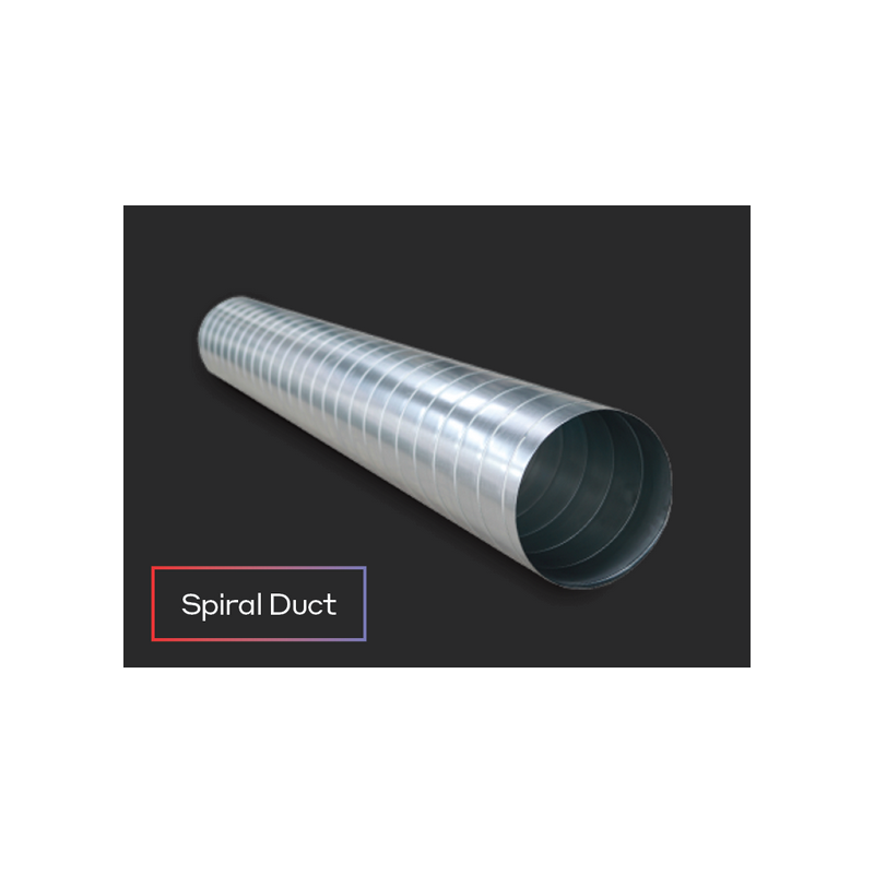24" Spiral Duct 610mm dia x 1m   0.8mm thick