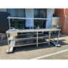 Stainless Steel Bench With Sink Tap And Shelving