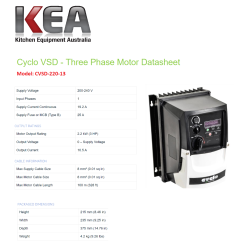 Cyclo CVSD-220-13 - Phase Converting Variable Fan Motor Speed Controller
