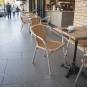 Used Wicker Aluminium Restaurant Chair - ST26UK037