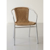 Used Wicker Aluminium Restaurant Chair - ST26UK037
