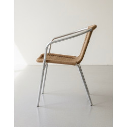 Used Wicker Aluminium Restaurant Chair - ST26UK037