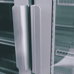 Bromic GM1100LS-NR Upright Display Fridge - 1082L - 2 Door - Flat Glass - Lightbox - Silver