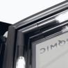Bromic GM1100LB-NR Upright Display Fridge - 1082L - 2 Door - Flat Glass - Lightbox - Black