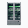Bromic GM1100S-NR Upright Display Fridge - 1126L - 2 Door - Flat Glass - Silver