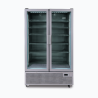 Bromic GM1100S-NR Upright Display Fridge - 1126L - 2 Door - Flat Glass - Silver