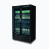 Bromic GM1100B-NR Upright Display Fridge - 1126L - 2 Door - Flat Glass - Black