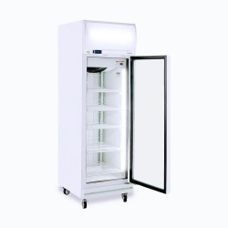 Bromic UF0500LF Upright Display Freezer - 444L - 1 Door - Flat Glass - Lightbox