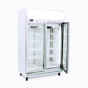 Bromic UF1000LF Upright Display Freezer - 976L - 2 Doors - Flat Glass - Lightbox