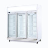 Bromic UF1500LF Upright Display Freezer - 1507L - 3 Doors - Flat Glass - Lightbox