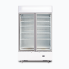 Bromic GM1000LWCAS Upright Display Fridge - 960L - 2 Doors - Flat Glass - Cassette - White
