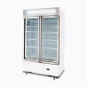 Bromic GM1000LWCAS Upright Display Fridge - 960L - 2 Doors - Flat Glass - Cassette - White