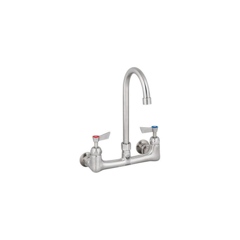 3 MONKEEZ GUARDIAN-Exposed Dual W/M Tap Body with 12" Gooseneck Spout with Aerator -  T-3MEWG12