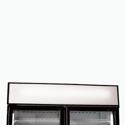 Bromic GM1000LBCAS Upright Display Fridge - 960L - 2  Doors - Flat Glass - Cassette - Black
