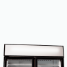 Bromic GM1000LBCAS Upright Display Fridge - 960L - 2  Doors - Flat Glass - Cassette - Black