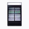 Bromic GM0980LS-NR Upright Display Fridge  - 945L - 2 Doors - Sliding - Flat Glass - Lightbox
