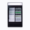 Bromic GM0980LS-NR Upright Display Fridge  - 945L - 2 Doors - Sliding - Flat Glass - Lightbox