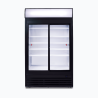 Bromic GM0980LS-NR Upright Display Fridge  - 945L - 2 Doors - Sliding - Flat Glass - Lightbox