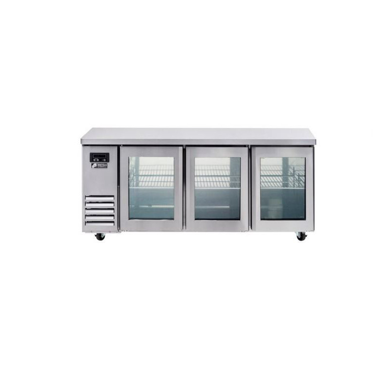 FRESH REFRIGERATION SIDE MOUNT TRIPLE DOOR UNDER COUNTER REFRIGERATOR  - FT-1800RG