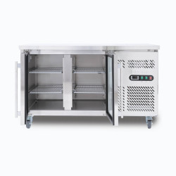 Bromic UBC1360GD-NR Under Bench Display Fridge - 282L - 2 Doors - Glass