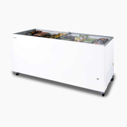 Bromic CF0700FTFG-NR Display Chest Freezer - 670L - Flat Glass Top