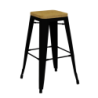 Furnlink Riviera 750 Stool With Timber Seat by Durafurn