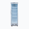 Bromic GM0374-NR Upright Display Fridge - 372L - 1 Door - Flat Glass - White with Silver Trim
