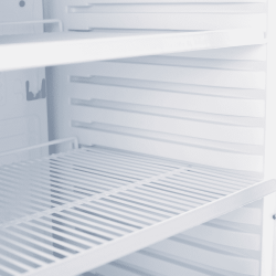 Bromic GM0374-NR Upright Display Fridge - 372L - 1 Door - Flat Glass - White with Silver Trim