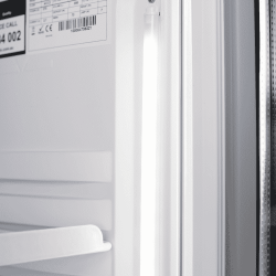 Bromic GM0374-NR Upright Display Fridge - 372L - 1 Door - Flat Glass - White with Silver Trim