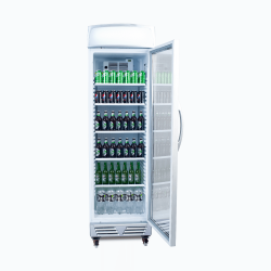 Bromic GM0374L-NR Upright Display Fridge - 372L - 1 Door - Flat Glass - Lightbox