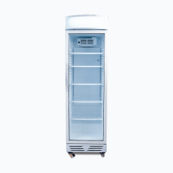 Bromic GM0374L-NR Upright Display Fridge - 372L - 1 Door - Flat Glass - Lightbox