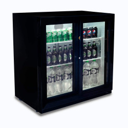 Bromic BB0200GDS-NR-1 Back Bar Fridge - 190L - 2 Doors - Sliding