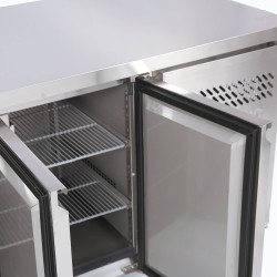 Bromic UBF1795SD-NR Under Bench Freezer - 417L - 3 Doors - Stainless Steel