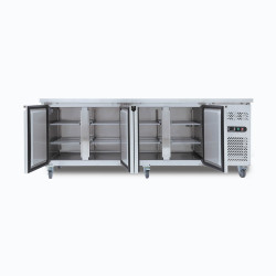 Bromic UBF2230SD-NR Under Bench Freezer - 553L - 4 Doors - Stainless Steel