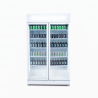 Bromic GM0900LWECO-NR Upright Display Fridge - 885L - 2 Doors - Flat Glass - White