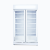 Bromic GM0900LWECO-NR Upright Display Fridge - 885L - 2 Doors - Flat Glass - White
