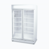 Bromic GM0900LWECO-NR Upright Display Fridge - 885L - 2 Doors - Flat Glass - White