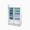 Bromic GM0900LWECO-NR Upright Display Fridge - 885L - 2 Doors - Flat Glass - White