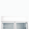 Bromic GM0900LWECO-NR Upright Display Fridge - 885L - 2 Doors - Flat Glass - White