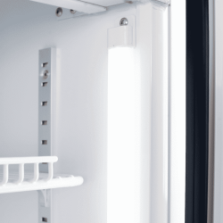 Bromic GM0900LWECO-NR Upright Display Fridge - 885L - 2 Doors - Flat Glass - White