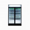 Bromic GM0900LBECO-NR Upright Display Fridge - 885L - 2 Doors - Flat Glass - Black