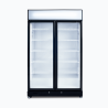 Bromic GM0900LBECO-NR Upright Display Fridge - 885L - 2 Doors - Flat Glass - Black
