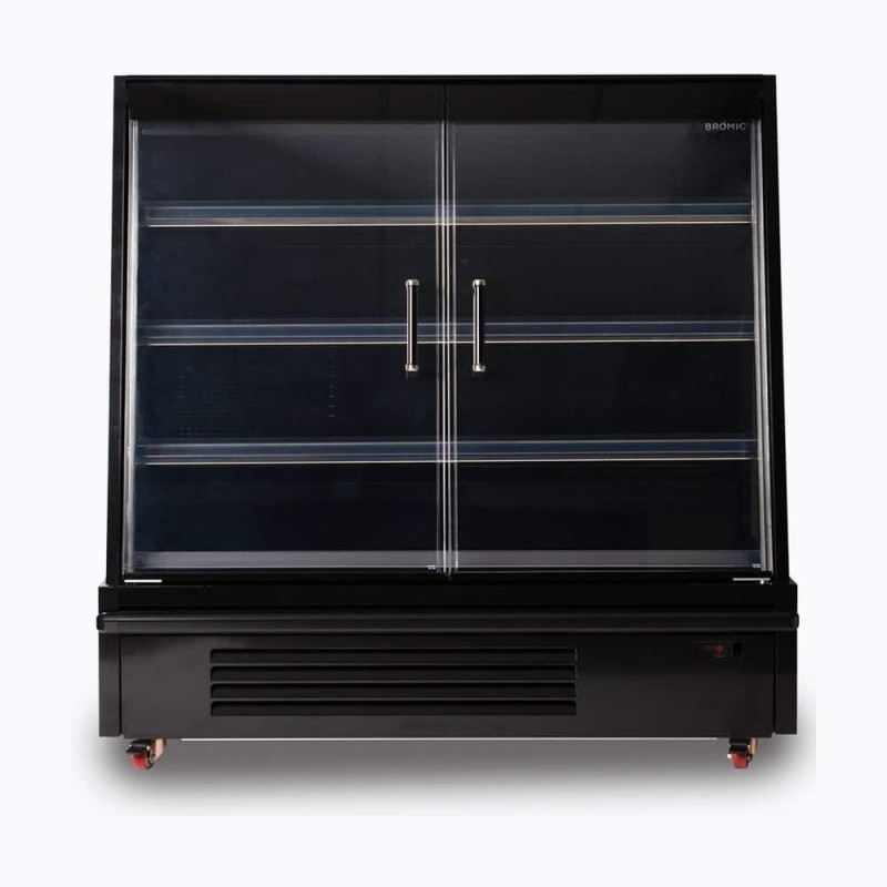 Bromic SVM1580HD-NR Semi Vertical Display Fridge - Gondola - 1580mm - 2 Doors - Hinged