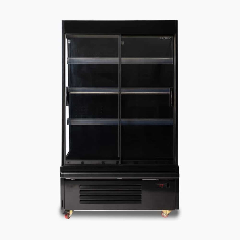 Bromic SVM1000SD-NR Semi Vertical Display Fridge - 938mm - 2 Doors - Sliding
