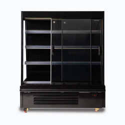 Bromic SVM1250SD-NR  Semi Vertical Display Fridge - 1250mm - 2 Doors - Sliding