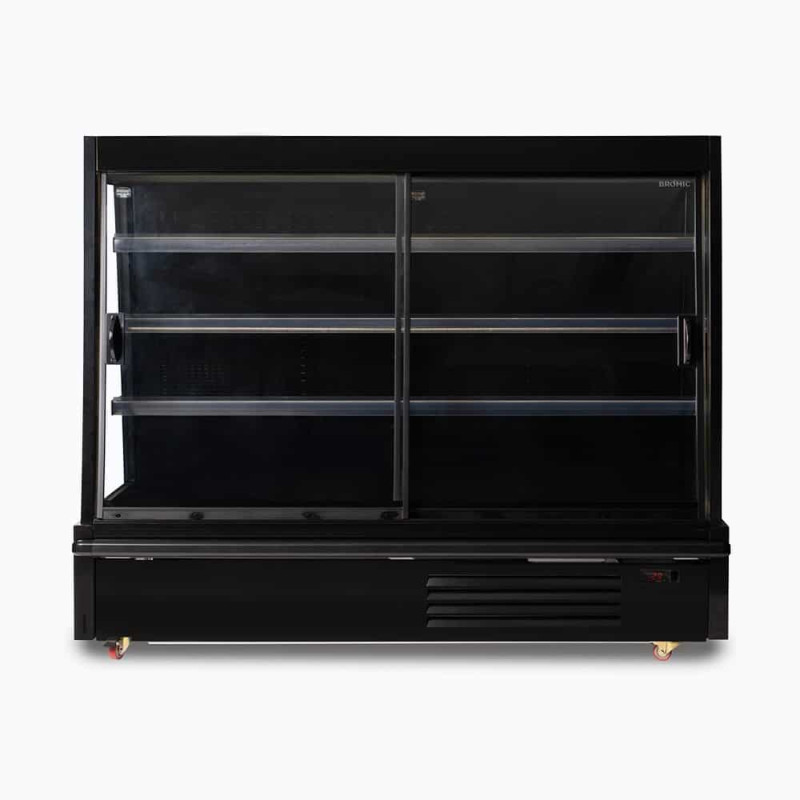 Bromic SVM1875SD-NR Semi Vertical Display Fridge - 1875mm - 2 Doors - Sliding