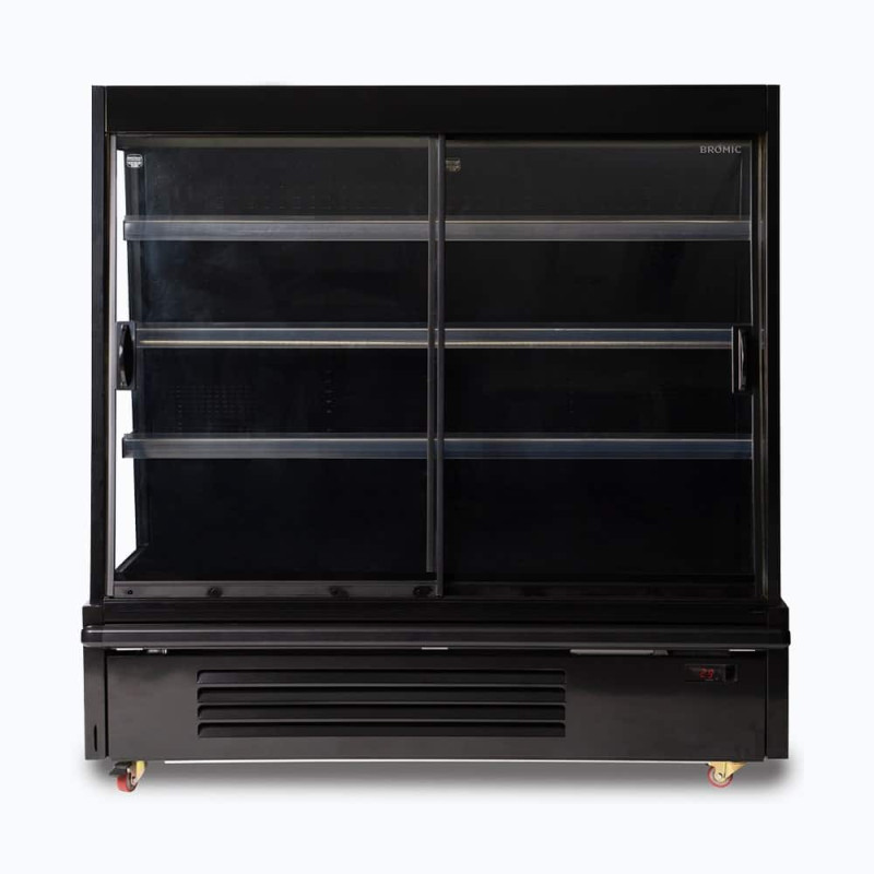 Bromic SVM1580SD-NR Semi Vertical Display Fridge - Gondola - 1580mm - 2 Doors - Sliding