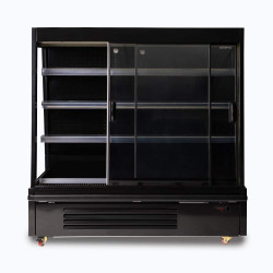 Bromic SVM1580SD-NR Semi Vertical Display Fridge - Gondola - 1580mm - 2 Doors - Sliding