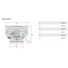 12" Vertical Exhaust Canopy Motor, Three Phase, 415V, 0.37 KW, 0.50 HP Model: V30-374-3P