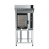 Turbofan E35D6-30 - Full Size Digital / Electric Convection Ovens with Halton Ventless Hood on a Stainless Steel Stand